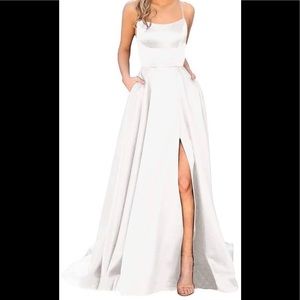 White (wedding style) dress